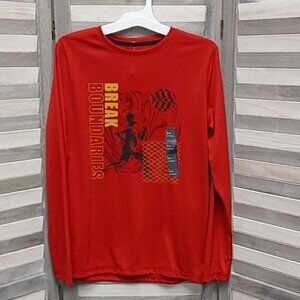 Boys' Long Sleeve 'Break Boundaries' Graphic T-Shirt | All in Motion | L (12/14)